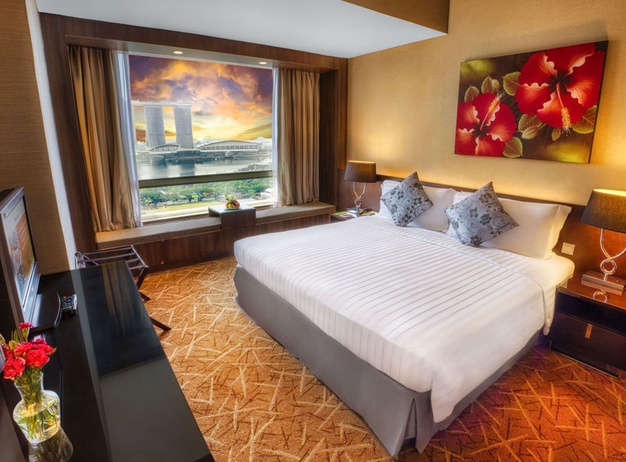 Premier Club room Peninsula Excelsior Hotel en Singapore 