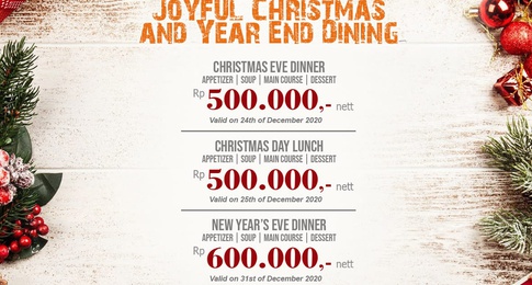 Joyful Christmas & Year End Dining Package