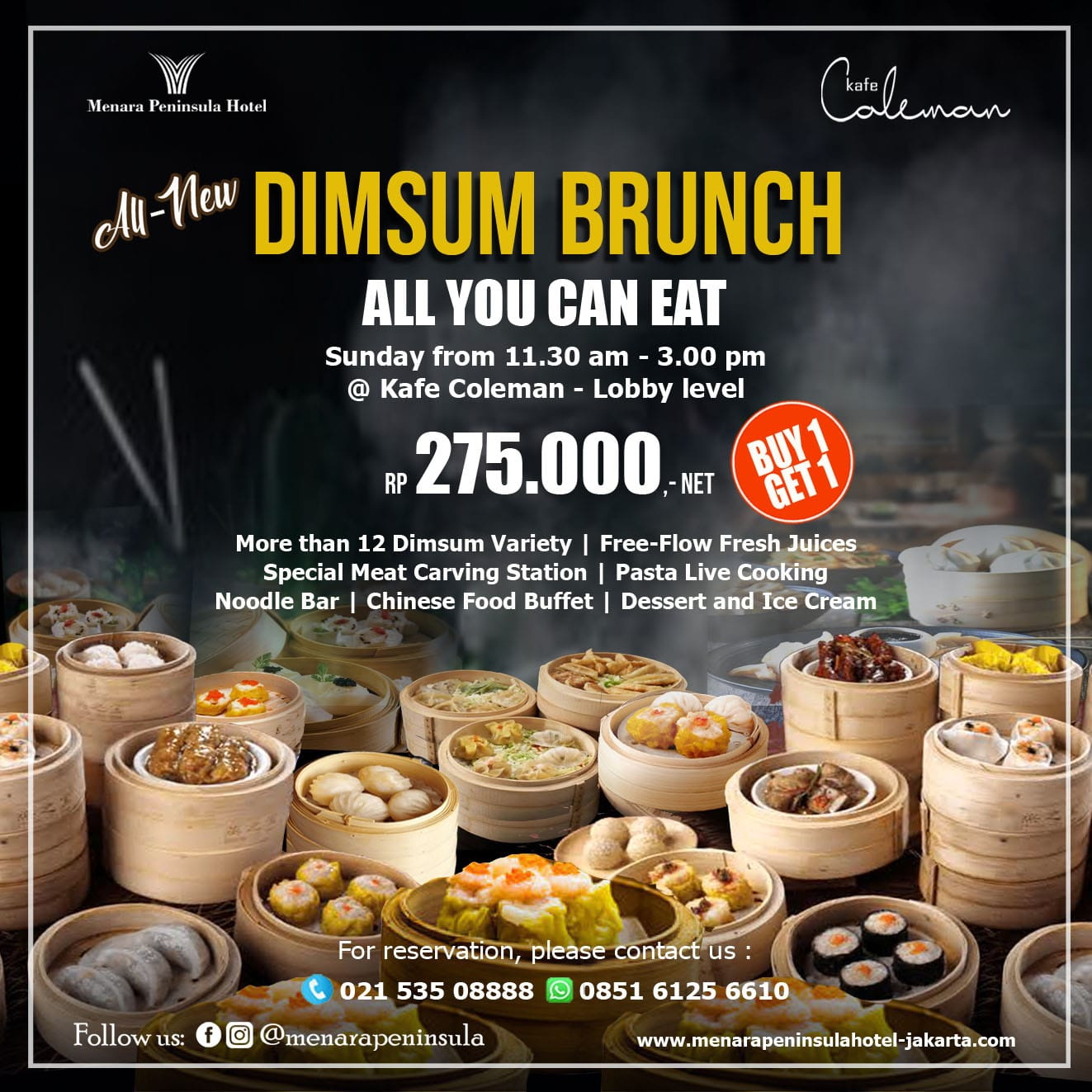 All You Can Eat Dimsum Brunch